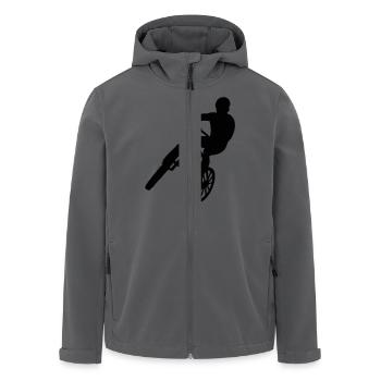 Biker - Recycelte Männer Softshell-Jacke von Stanley/Stella - Anthrazit - Vorne - AI Model Male 185 light (185cm)