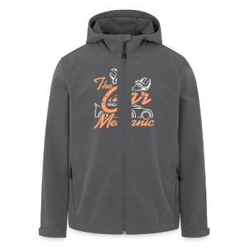 Wrench Life Auto Garage Repair Enthusiast Quote - Men’s Recycled Softshell Jacket by Stanley/Stella - anthracite - Front - AI Model Male 185 light (185cm)