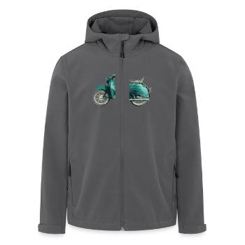 Simson Schwalbe KR51/1 - Recycelte Männer Softshell-Jacke von Stanley/Stella - Anthrazit - Vorne - AI Model Male 185 light (185cm)
