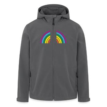 rainbow - Recycelte Männer Softshell-Jacke von Stanley/Stella - Anthrazit - Vorne - AI Model Male 185 light (185cm)