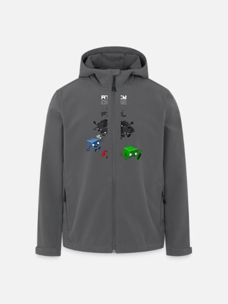 dead pixel - Recycelte Männer Softshell-Jacke von Stanley/Stella - Anthrazit