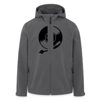 DJ vinyl LP (1c) - Recycelte Männer Softshell-Jacke von Stanley/Stella - Anthrazit - Vorne - AI Model Male 185 light (185cm)
