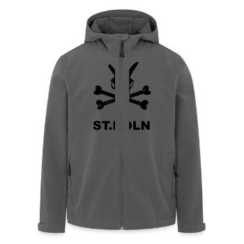 Sankt Köln - Recycelte Männer Softshell-Jacke von Stanley/Stella - Anthrazit - Vorne - AI Model Male 185 light (185cm)