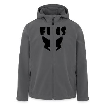 fuchs black label - Recycelte Männer Softshell-Jacke von Stanley/Stella - Anthrazit - Vorne - AI Model Male 185 light (185cm)