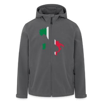 Italien - Recycelte Männer Softshell-Jacke von Stanley/Stella - Anthrazit - Vorne - AI Model Male 185 light (185cm)
