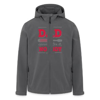 dad - Recycelte Männer Softshell-Jacke von Stanley/Stella - Anthrazit - Vorne - AI Model Male 185 light (185cm)