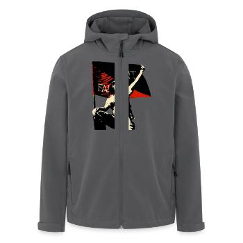 Anarchy Flag Woman - Recycelte Männer Softshell-Jacke von Stanley/Stella - Anthrazit - Vorne - AI Model Male 185 light (185cm)