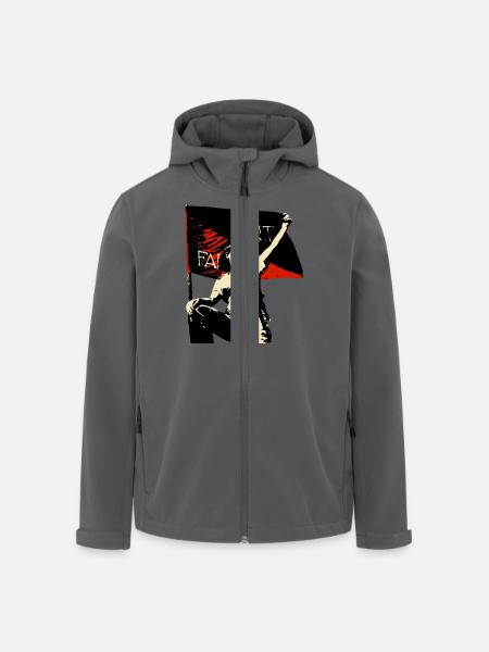 Anarchy Flag Woman - Recycelte Männer Softshell-Jacke von Stanley/Stella - Anthrazit