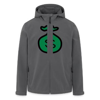 Dollar Geld Money - Recycelte Männer Softshell-Jacke von Stanley/Stella - Anthrazit - Vorne - AI Model Male 185 light (185cm)