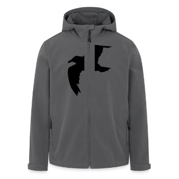 Möwe - Recycelte Männer Softshell-Jacke von Stanley/Stella - Anthrazit - Vorne - AI Model Male 185 light (185cm)