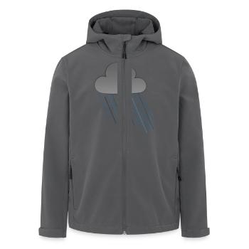 Regenwolke 2 - Recycelte Männer Softshell-Jacke von Stanley/Stella - Anthrazit - Vorne - AI Model Male 185 light (185cm)