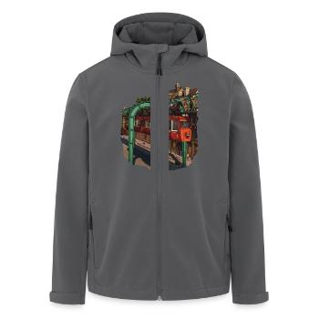 Kaiserwagen-TShirt - Recycelte Männer Softshell-Jacke von Stanley/Stella - Anthrazit - Vorne - AI Model Male 185 light (185cm)