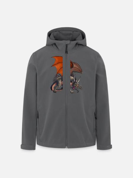 böser drache - Recycelte Männer Softshell-Jacke von Stanley/Stella - Anthrazit