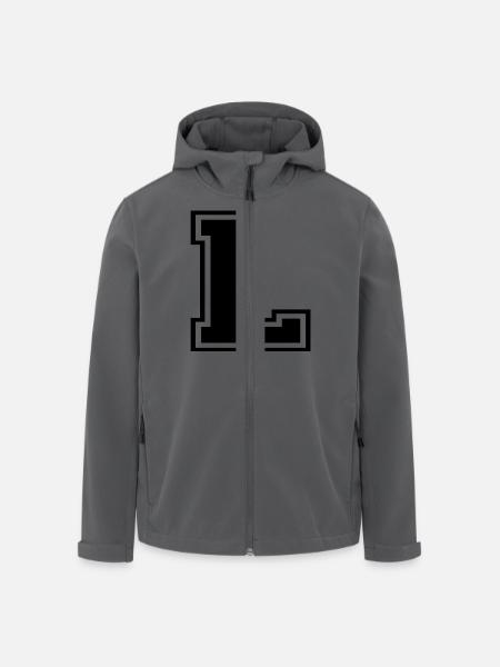 L - Recycelte Männer Softshell-Jacke von Stanley/Stella - Anthrazit