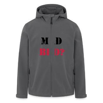 U mad Bro? - Recycelte Männer Softshell-Jacke von Stanley/Stella - Anthrazit - Vorne - AI Model Male 185 light (185cm)