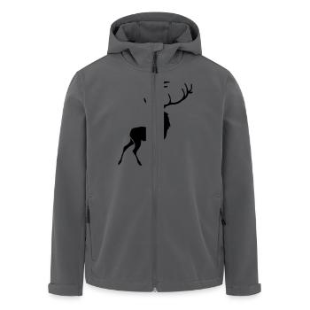 Hirsche - Recycelte Männer Softshell-Jacke von Stanley/Stella - Anthrazit - Vorne - AI Model Male 185 light (185cm)