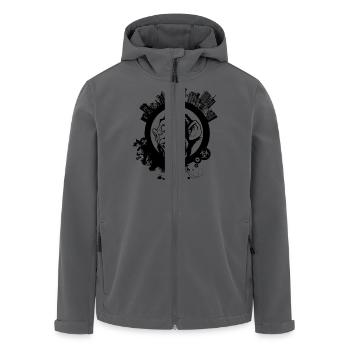 urban monkey, affe - Recycelte Männer Softshell-Jacke von Stanley/Stella - Anthrazit - Vorne - AI Model Male 185 light (185cm)