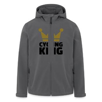 Cycling King - Recycelte Männer Softshell-Jacke von Stanley/Stella - Anthrazit - Vorne - AI Model Male 185 light (185cm)