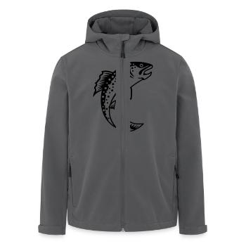 Forelle - Recycelte Männer Softshell-Jacke von Stanley/Stella - Anthrazit - Vorne - AI Model Male 185 light (185cm)