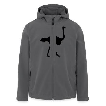 Strauß - Recycelte Männer Softshell-Jacke von Stanley/Stella - Anthrazit - Vorne - AI Model Male 185 light (185cm)
