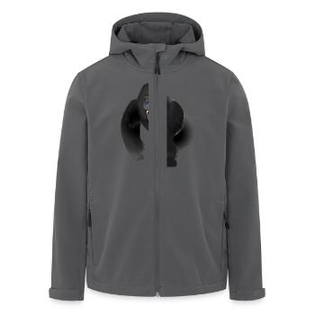Wild Gorilla - Recycelte Männer Softshell-Jacke von Stanley/Stella - Anthrazit - Vorne - AI Model Male 185 light (185cm)