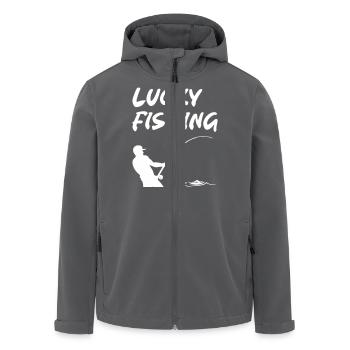 Lucky Fishing - Recycelte Männer Softshell-Jacke von Stanley/Stella - Anthrazit - Vorne - AI Model Male 185 light (185cm)