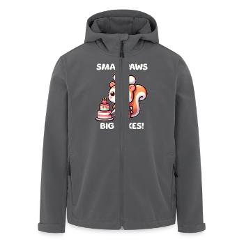 Gebäck Eichhörnchen - Recycelte Männer Softshell-Jacke von Stanley/Stella - Anthrazit - Vorne - AI Model Male 185 light (185cm)