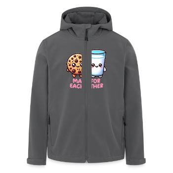 Milch und Kekse - Recycelte Männer Softshell-Jacke von Stanley/Stella - Anthrazit - Vorne - AI Model Male 185 light (185cm)