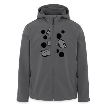 Viele Mäuse Gucken 4 Mauselöcher Wand Loch Muster - Recycelte Männer Softshell-Jacke von Stanley/Stella - Anthrazit - Vorne - AI Model Male 185 light (185cm)
