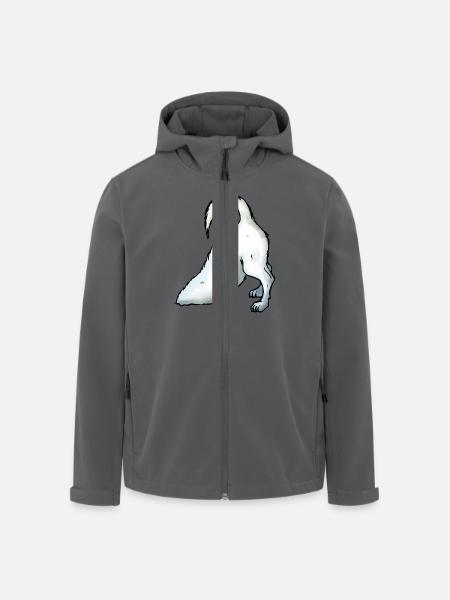 Jack Russel buddelt - Recycelte Männer Softshell-Jacke von Stanley/Stella - Anthrazit