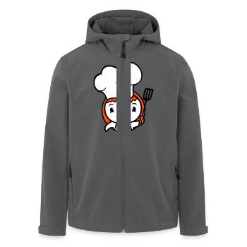 Vogel Chefkoch Mütze Ente lecker hunger essen süß - Recycelte Männer Softshell-Jacke von Stanley/Stella - Anthrazit - Vorne - AI Model Male 185 light (185cm)