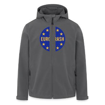 Euro-Müll - Recycelte Männer Softshell-Jacke von Stanley/Stella - Anthrazit - Vorne - AI Model Male 185 light (185cm)