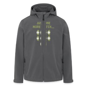 Es fehlt nur noch eine Uhr in der Armbanduhr... - Recycelte Männer Softshell-Jacke von Stanley/Stella - Anthrazit - Vorne - AI Model Male 185 light (185cm)