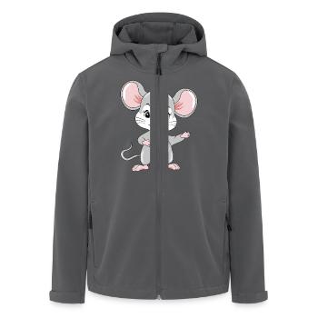 Willkommenssüße Baby-Maus - Recycelte Männer Softshell-Jacke von Stanley/Stella - Anthrazit - Vorne - AI Model Male 185 light (185cm)