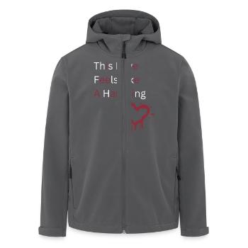 Diese Liebe fühlt sich an wie ein eindringliches Hemd - Romantic - Recycelte Männer Softshell-Jacke von Stanley/Stella - Anthrazit - Vorne - AI Model Male 185 light (185cm)