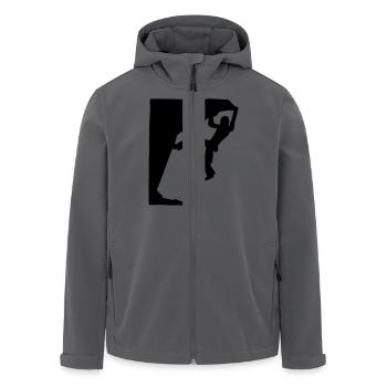 climbing - Recycelte Männer Softshell-Jacke von Stanley/Stella - Anthrazit - Vorne - AI Model Male 185 light (185cm)