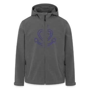 Glaube Liebe Hoffnung (1c) - Recycelte Männer Softshell-Jacke von Stanley/Stella - Anthrazit - Vorne - AI Model Male 185 light (185cm)