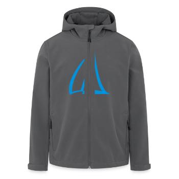 Segel Einfarbig Pictogram - Recycelte Männer Softshell-Jacke von Stanley/Stella - Anthrazit - Vorne - AI Model Male 185 light (185cm)