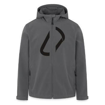 karabiner klettern - Recycelte Männer Softshell-Jacke von Stanley/Stella - Anthrazit - Vorne - AI Model Male 185 light (185cm)