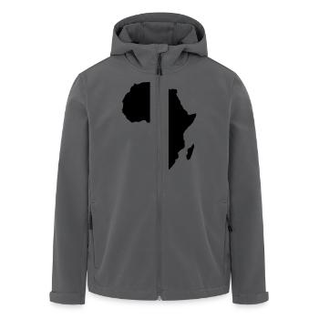 afrika - Recycelte Männer Softshell-Jacke von Stanley/Stella - Anthrazit - Vorne - AI Model Male 185 light (185cm)