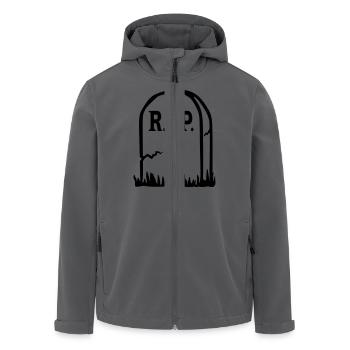 Tod RIP - Recycelte Männer Softshell-Jacke von Stanley/Stella - Anthrazit - Vorne - AI Model Male 185 light (185cm)