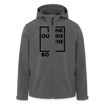 Think outside the box - Recycelte Männer Softshell-Jacke von Stanley/Stella - Anthrazit - Vorne - AI Model Male 185 light (185cm)