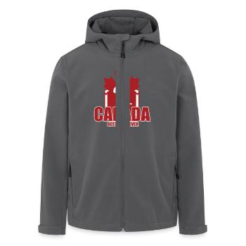 Canada Hockey - Recycelte Männer Softshell-Jacke von Stanley/Stella - Anthrazit - Vorne - AI Model Male 185 light (185cm)
