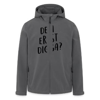 Dein ernst Digga? - Recycelte Männer Softshell-Jacke von Stanley/Stella - Anthrazit - Vorne - AI Model Male 185 light (185cm)