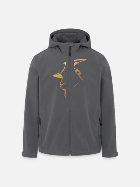 goat28 - Recycelte Männer Softshell-Jacke von Stanley/Stella - Anthrazit