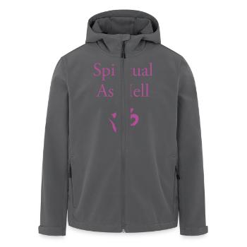 Spiritual As Hell - Recycelte Männer Softshell-Jacke von Stanley/Stella - Anthrazit - Vorne - AI Model Male 185 light (185cm)
