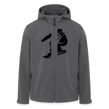 Snowboarding male de - Recycelte Männer Softshell-Jacke von Stanley/Stella - Anthrazit - Vorne - AI Model Male 185 light (185cm)