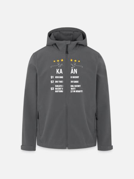 KAPITÄN - Recycelte Männer Softshell-Jacke von Stanley/Stella - Anthrazit