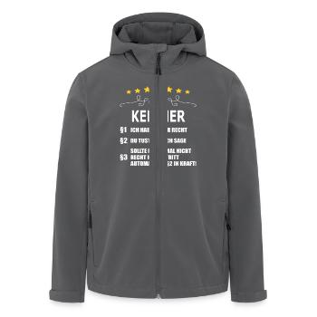 KELLNER - Recycelte Männer Softshell-Jacke von Stanley/Stella - Anthrazit - Vorne - AI Model Male 185 light (185cm)