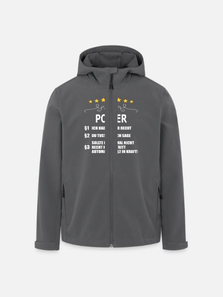 POLIER - Recycelte Männer Softshell-Jacke von Stanley/Stella - Anthrazit